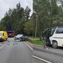 Attēls rakstam: Ulbrokā notikusi smaga autoavārija; zināms iespējamais iemesls