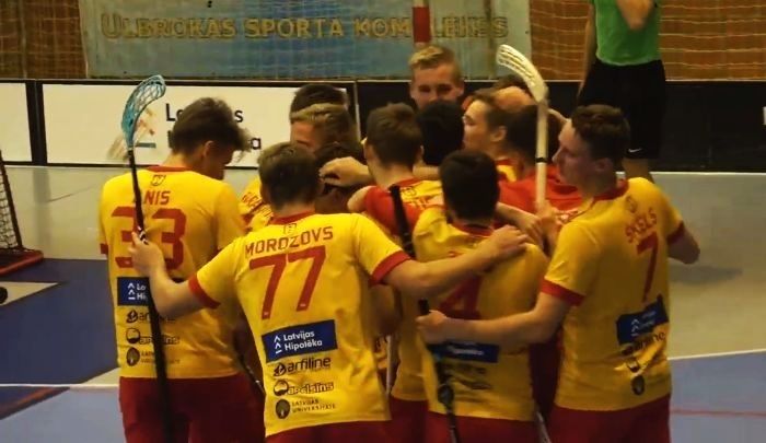 Ulbrokas florbolisti izcīna piekto uzvaru pēc kārtas un kļūst par virslīgas līderiem