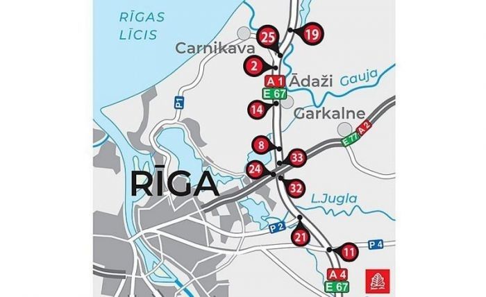 Uz Tallinas šosejas posmā no Baltezera līdz Pulksteņezeram sāk mainīt satiksmes organizāciju