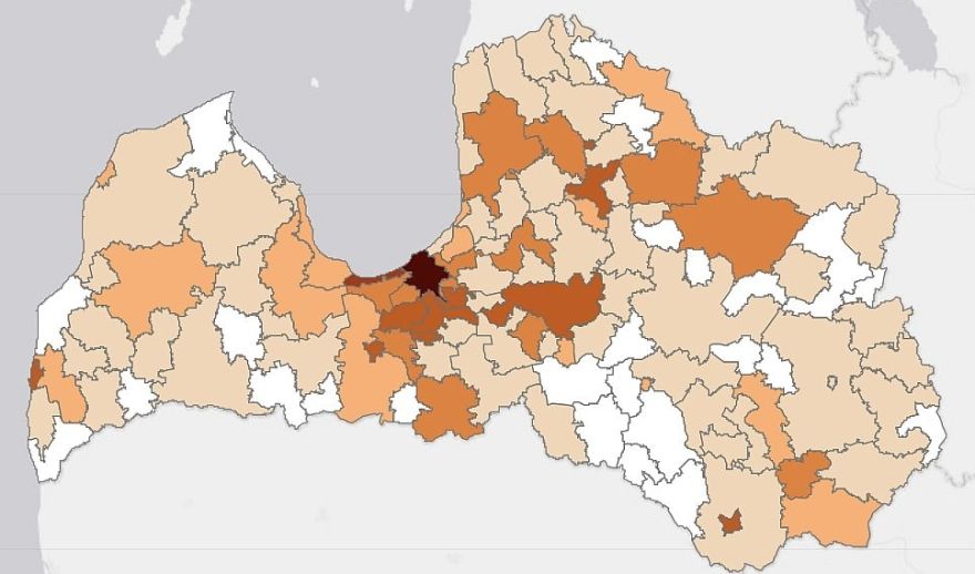 Vairākos Pierīgas novados augsti Covid-19 saslimstības rādītāji