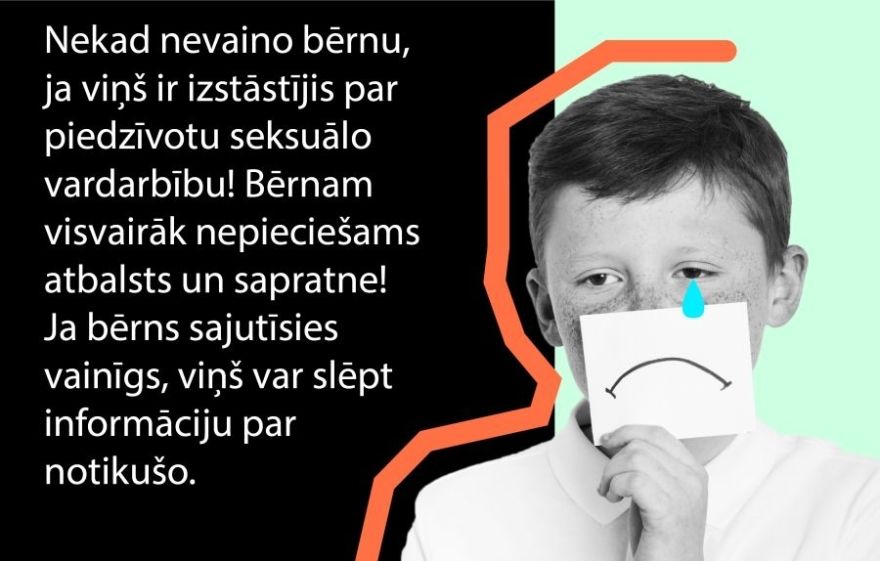 Valsts policija: Esi vērīgs, savlaicīgi pasargā savu bērnu no seksuālās vardarbības!