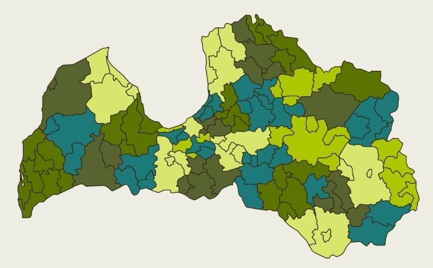 VARAM izstrādātajā pašvaldību kartē būs arī Ulbrokas novads, kurā ietilps Stopiņu, Garkalnes un Ropažu pašvaldība