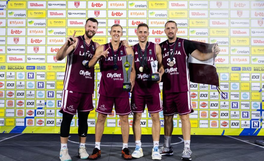 VIDEO: Latvijas 3x3 basketbolisti kļūst par Eiropas čempioniem. Zelts arī Ķekavai