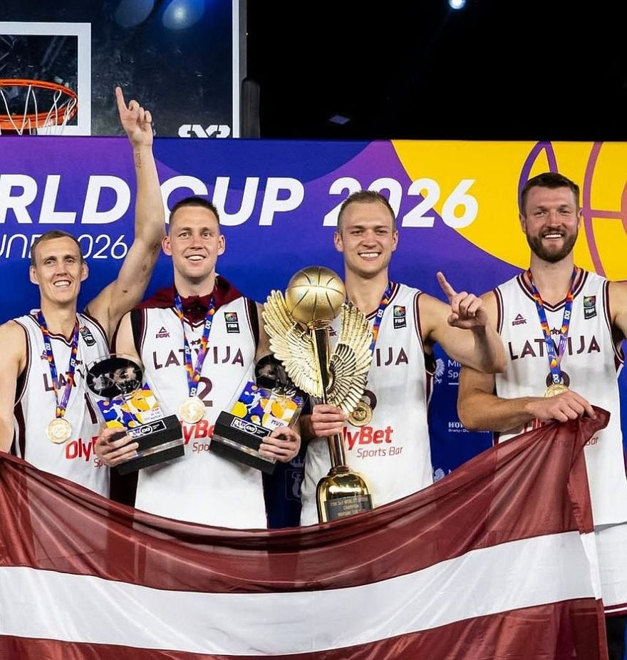 VIDEO: Pirmo reizi vēsturē! Latvijas 3x3 basketbolisti kļūst par pasaules čempioniem