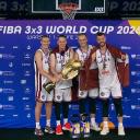 Attēls rakstam: VIDEO: Pirmo reizi vēsturē! Latvijas 3x3 basketbolisti kļūst par pasaules čempioniem