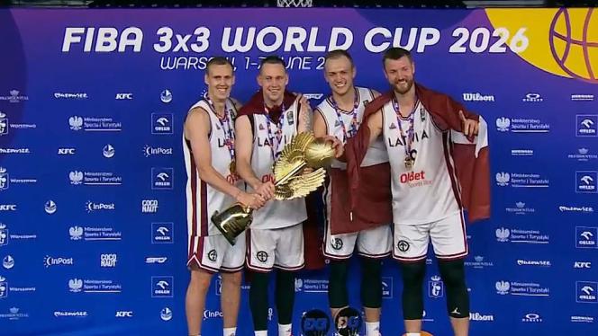 Attēls rakstam: VIDEO: Pirmo reizi vēsturē! Latvijas 3x3 basketbolisti kļūst par pasaules čempioniem