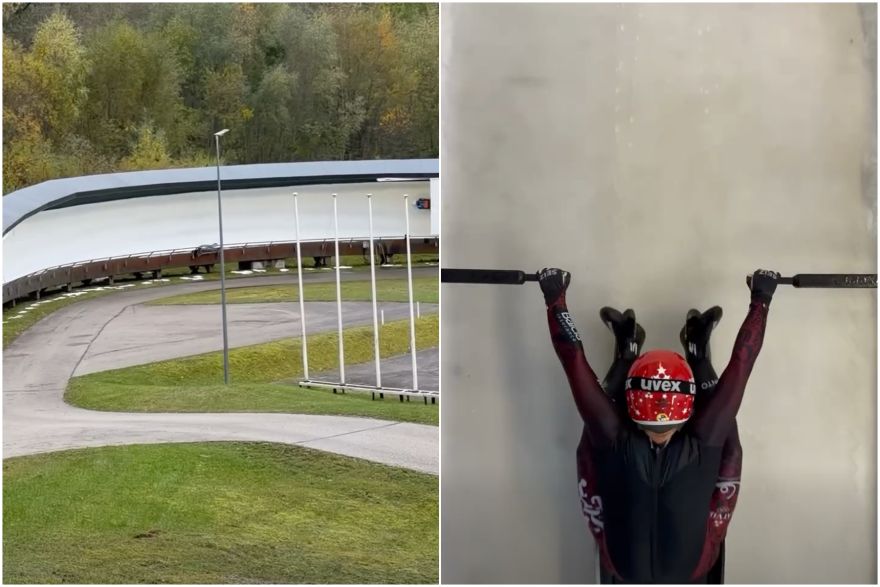 VIDEO: Siguldas trasē ledus sezona ir atklāta. Jā, tur patiešām jau ir ledus!