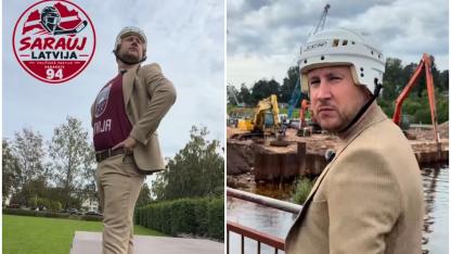 Attēls rakstam: VIDEO. Šis ir jāredz! Priekšvēlēšanu humors hokeja gaumē – “Sarauj, Latvija!” sajūsmina gan līdzjutējus, gan Latvijas hokejistus