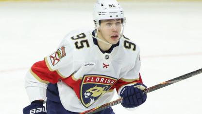 Attēls rakstam: VIDEO. Vilmanis tiek pie pirmā rezultativitātes punkta, taču “Panthers” piekāpjas Bufalo “Sabres”