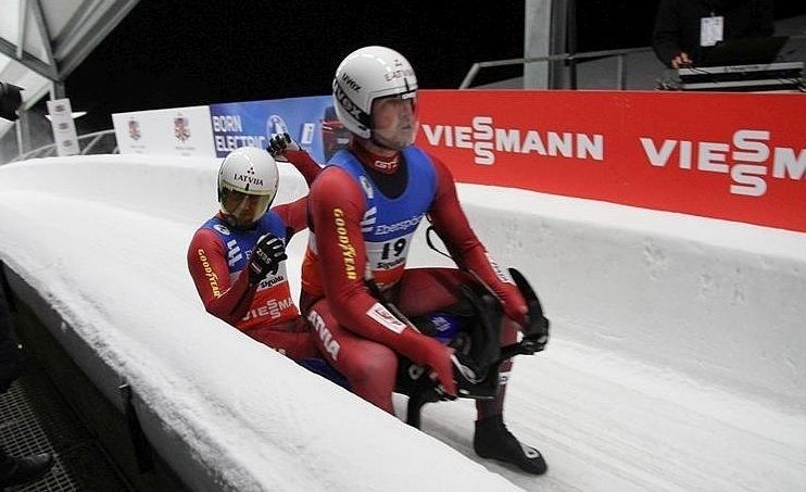 Vītola, Aparjods un Šici ātrākie kamaniņu sporta izlases kontroltreniņā
