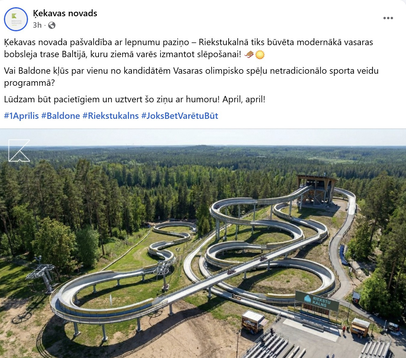 Ekrānuzņēmums no Ķekavas novada sociālajiem tīkliem